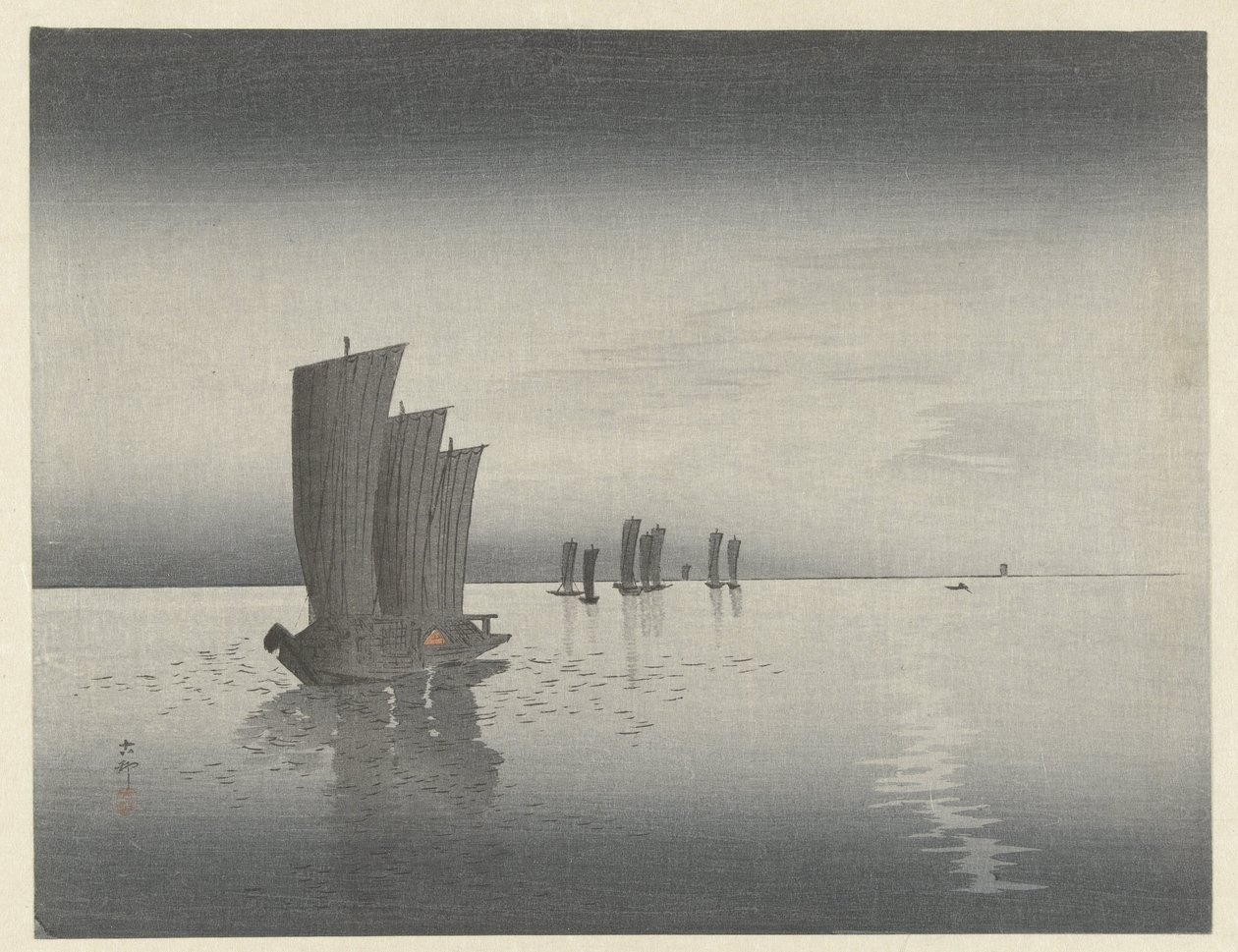 Barcos de pesca de Ohara Koson