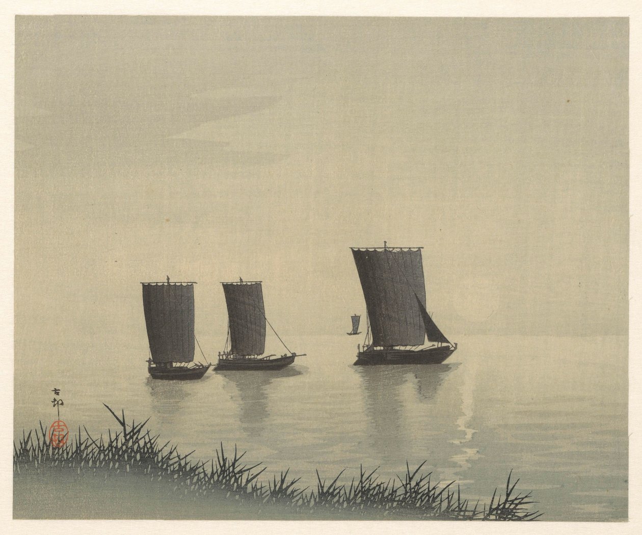 barcos de pesca de Ohara Koson