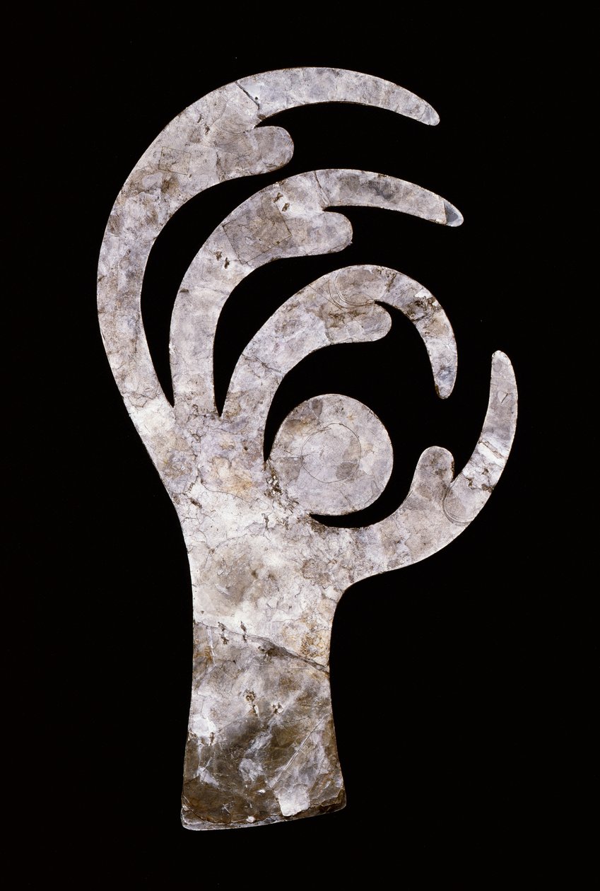 Recorte de garra de pássaro, 200 aC-400 dC (mica) de Ohio Hopewell culture