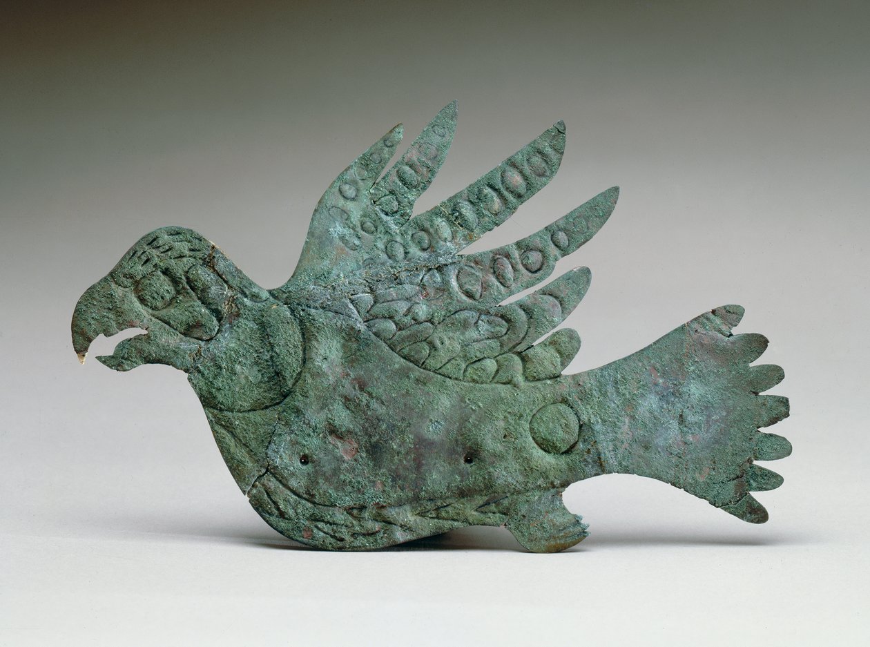 Recorte de falcão, 200 aC-100 dC (cobre) de Ohio Hopewell culture
