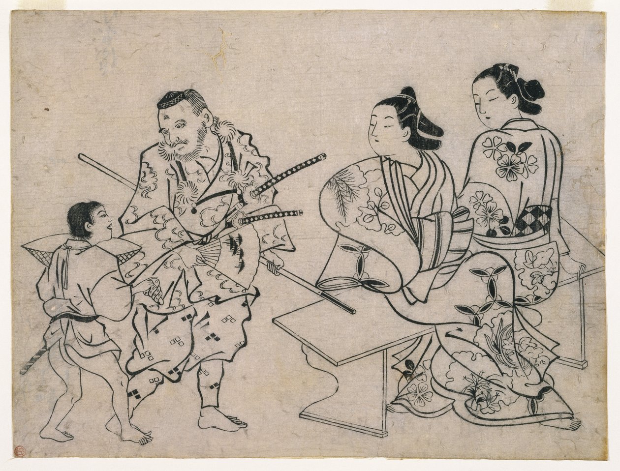 Sumizuir-e, c.1710 (impressão em xilogravura a cores) de Okumura Masanobu