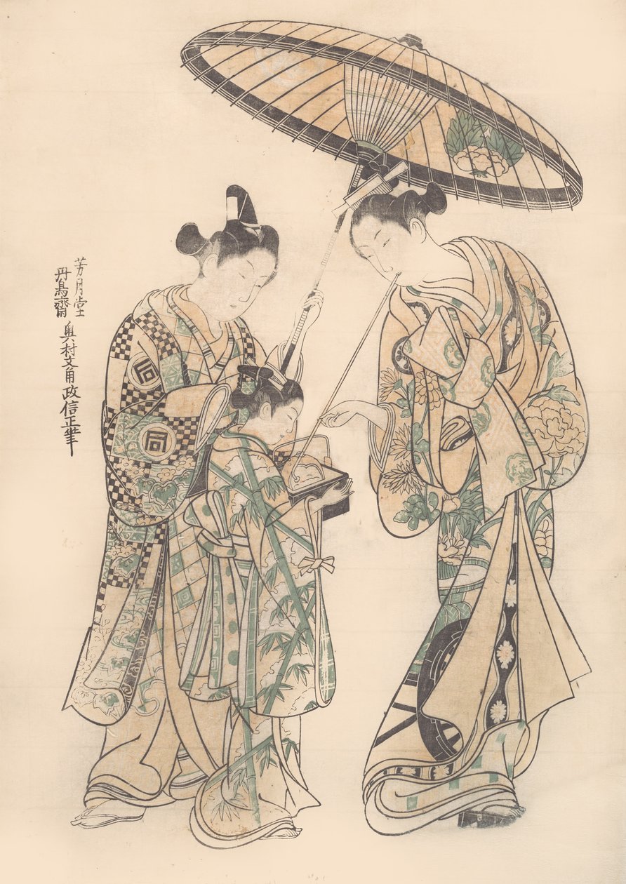 Duas Figuras. de Okumura Masanobu