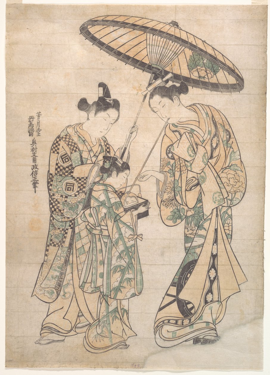 Duas figuras de Okumura Masanobu