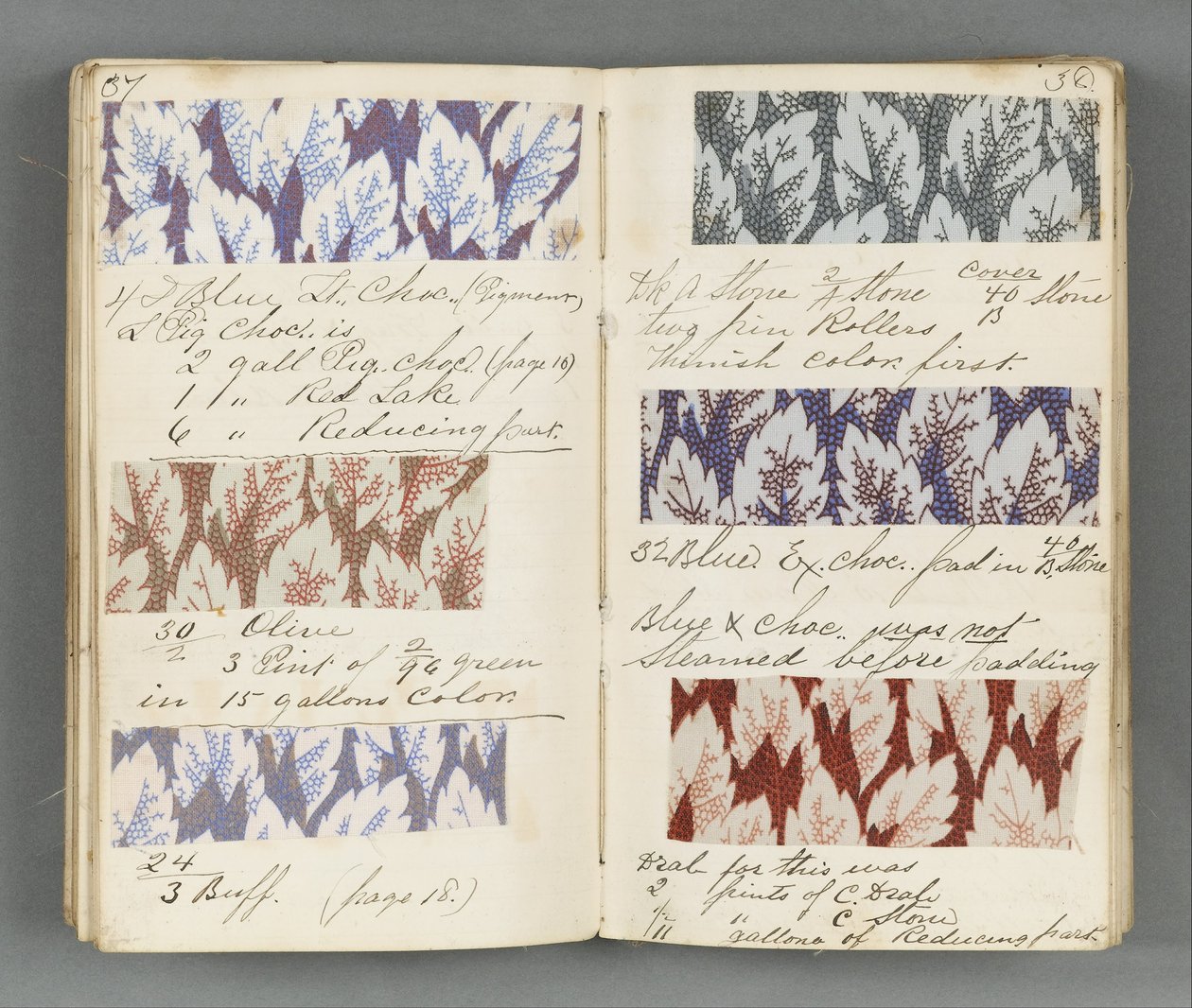 Livro de amostra de Old Pacific Print Works