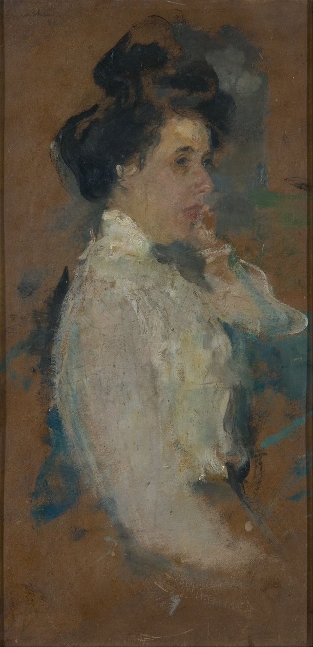 Estudo de retrato de uma mulher de Olga Boznanska