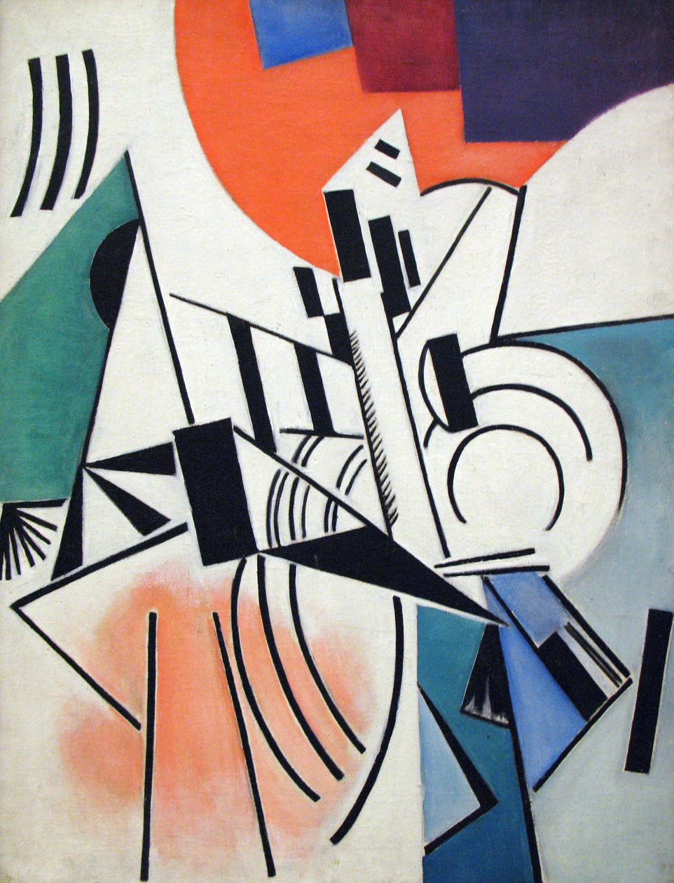 Suprematismo não objetivo da composição de Olga Rozanova