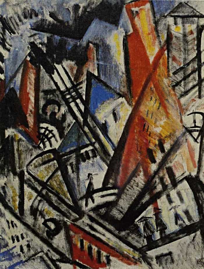 Paisagem urbana de Olga Rozanova