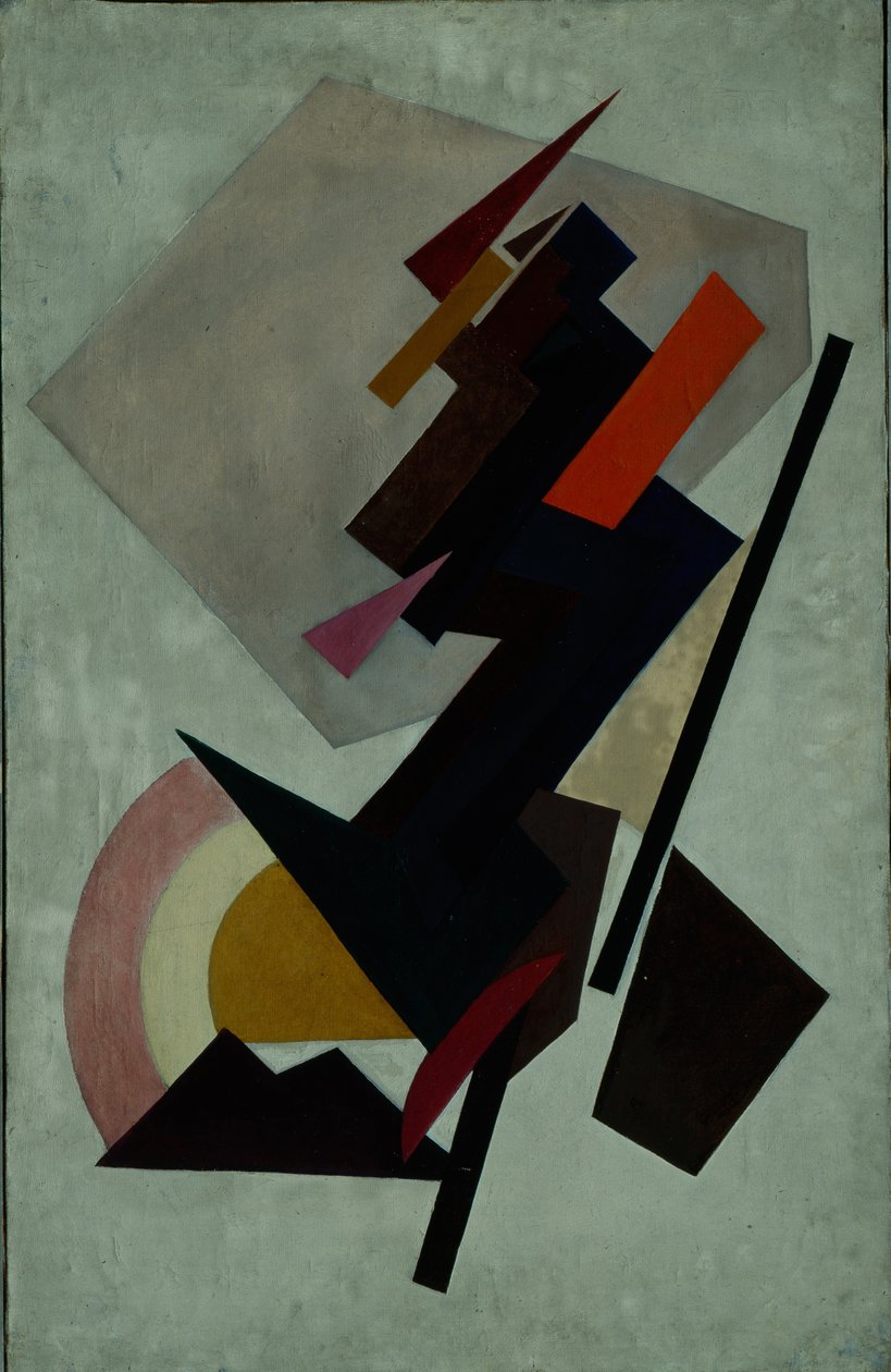 Abstracte composição. Suprematismo, década de 10 de Olga Rozanova
