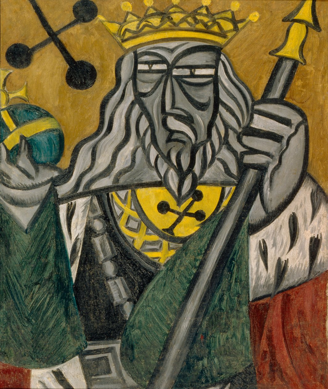 Rei dos clubes, 1915 de Olga Rozanova
