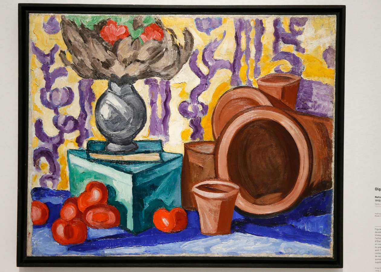 Natureza morta com tomates, início dos anos 1910 (óleo sobre tela) de Olga Wladimirowna  Rosanowa