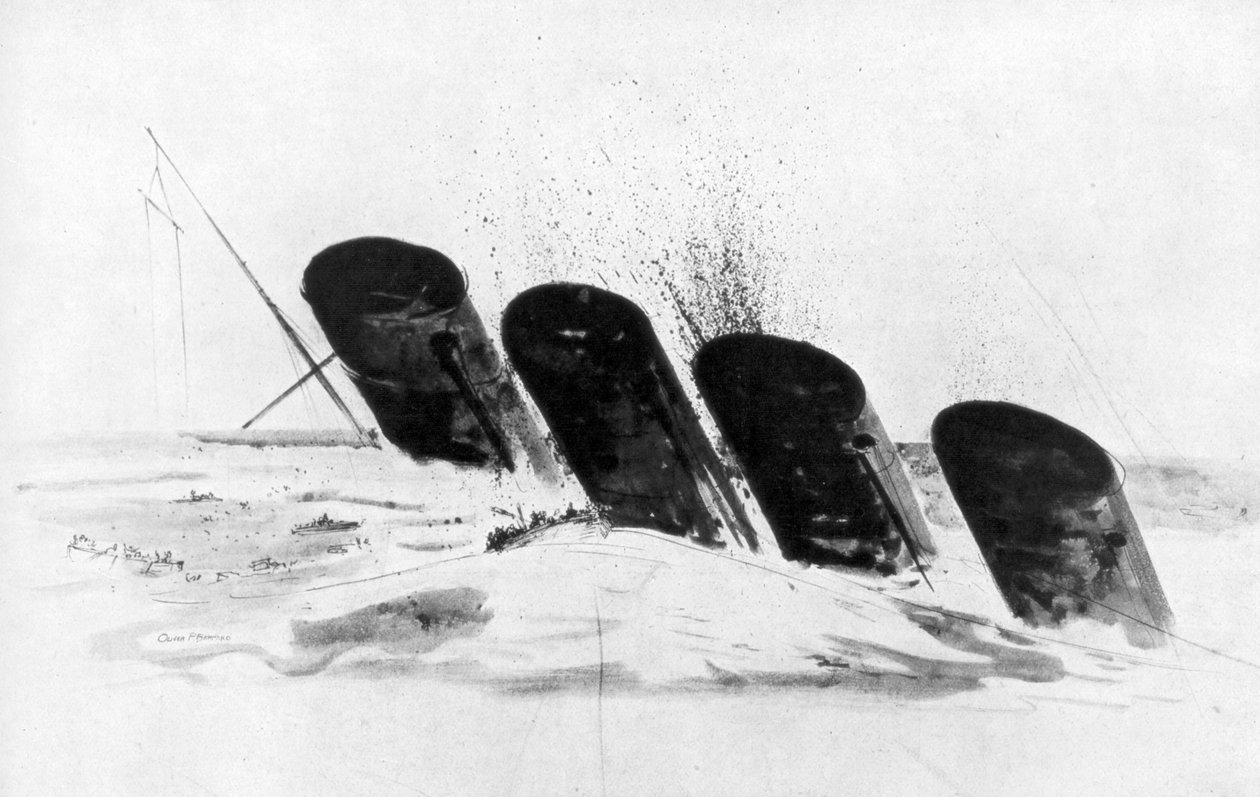 O naufrágio do RMS Lusitania, 7 de maio de 1915, 1926 de Oliver Percy Bernard