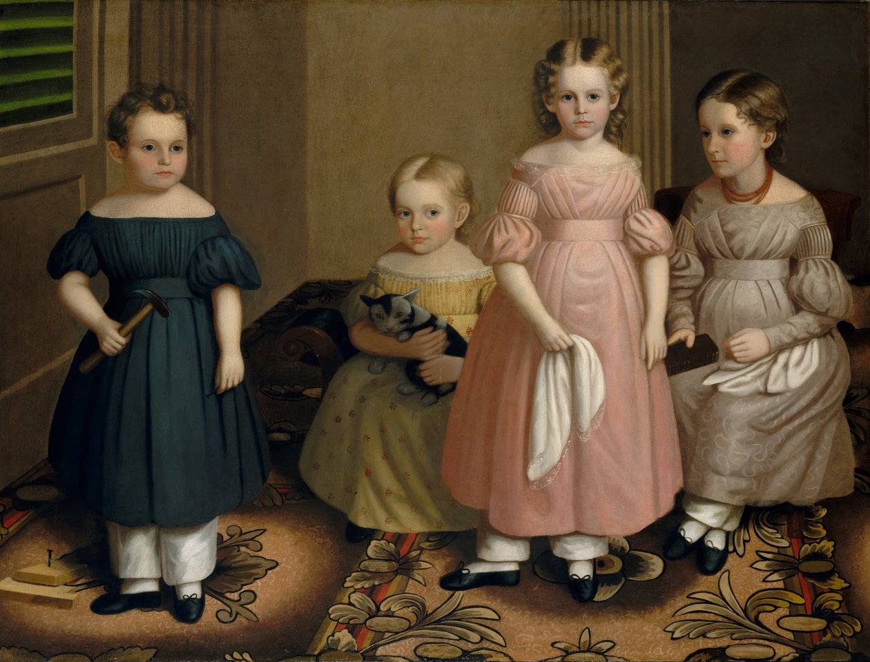 As Crianças Alling, c.1839 de Oliver Tarbell Eddy