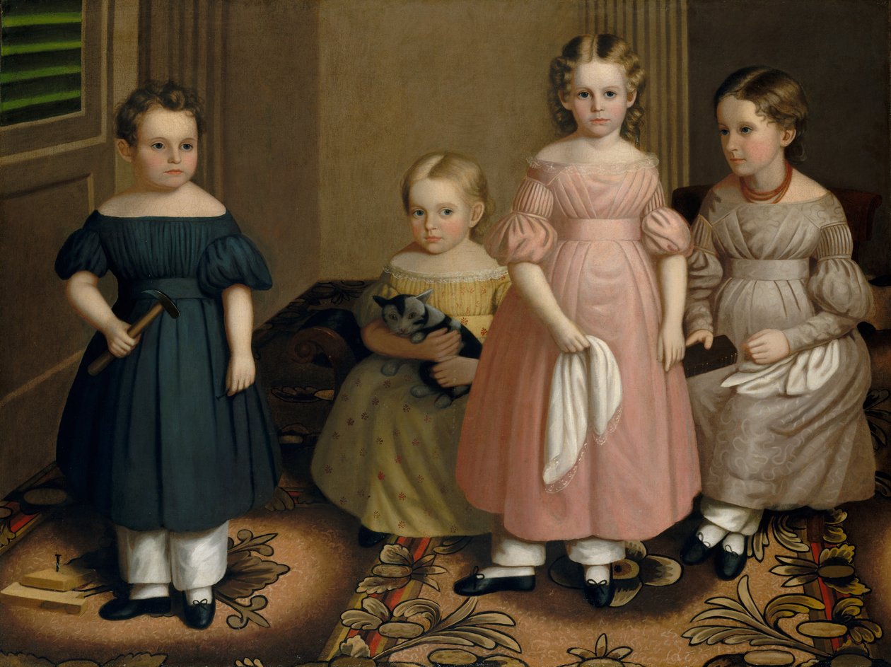 As Crianças Alling, c. 1839. de Oliver Tarbell Eddy