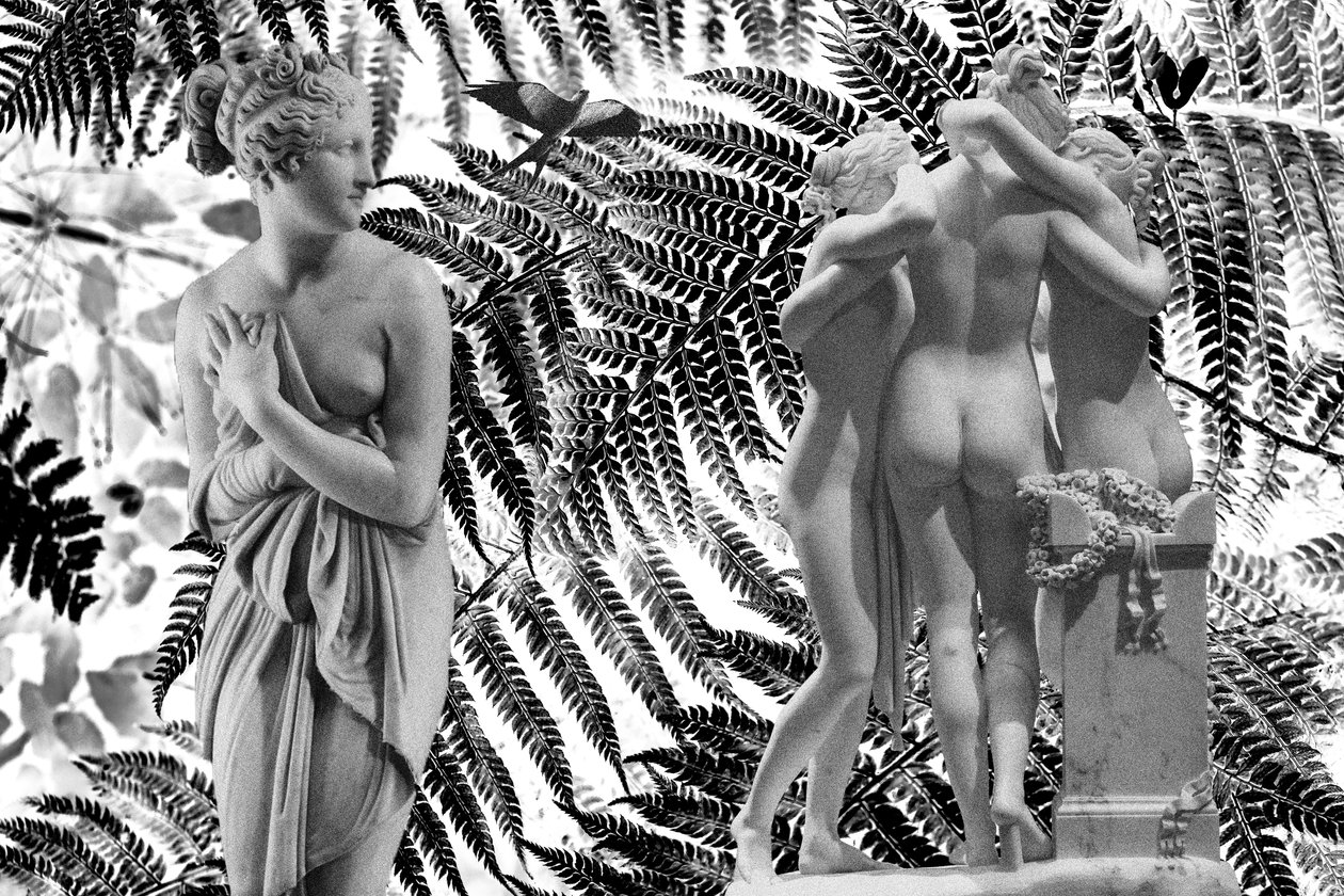 Estátua con 2019 (técnica mista digital) de Olivia Gozzano