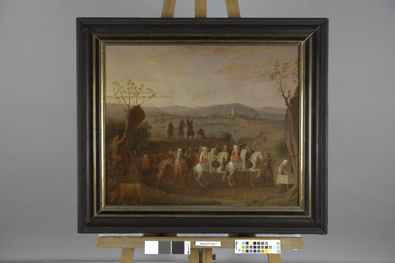 Partida de uma cavalgada de casamento de Olivier Perrin