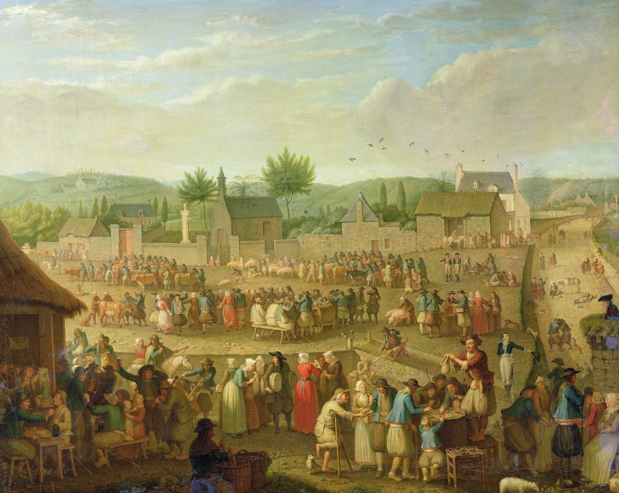 A Feira de Quimper, 1810 de Olivier Perrin