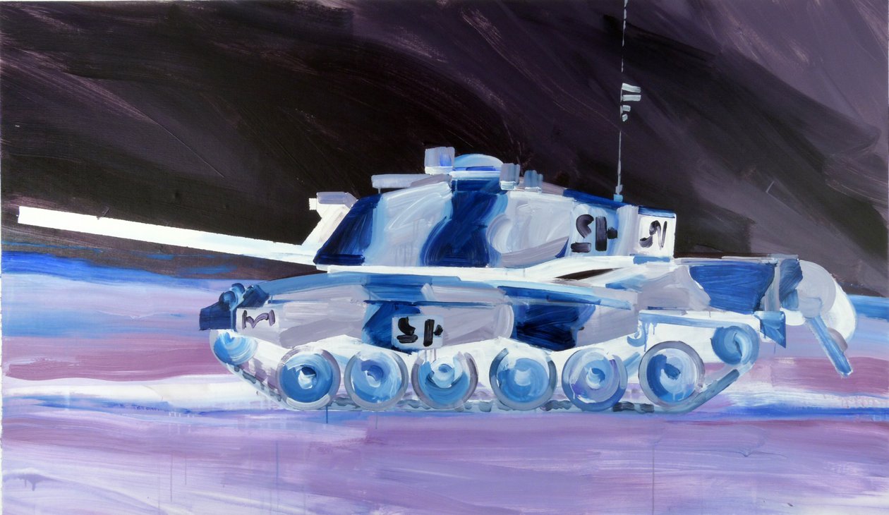 Char 2, 2015 (acrílico sobre tela) de Olivier Morel