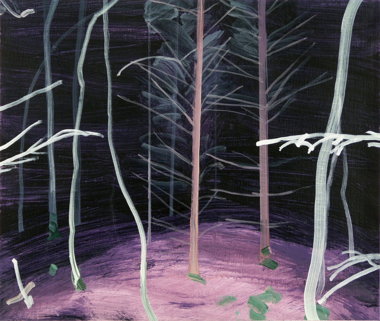 Forêt-noire 6, 2017 (acrílico sobre tela) de Olivier Morel