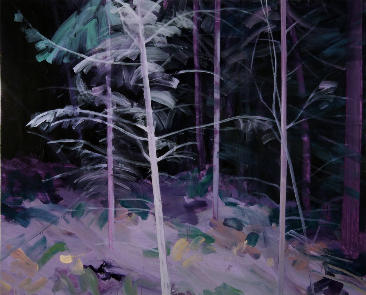 Forêt-noire 8, 2019 (acrílico sobre tela) de Olivier Morel