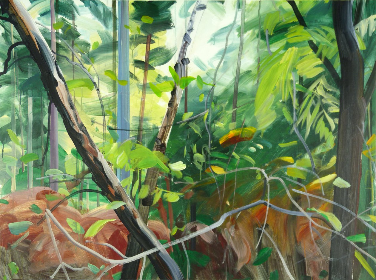 Forêt 10, 2015 (acrílico sobre tela) de Olivier Morel