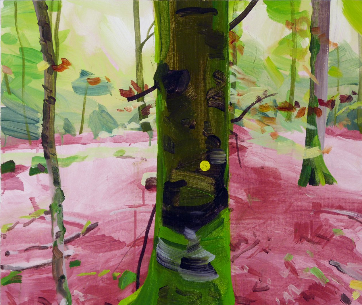 Forêt 18, 2017 (acrílico sobre tela) de Olivier Morel