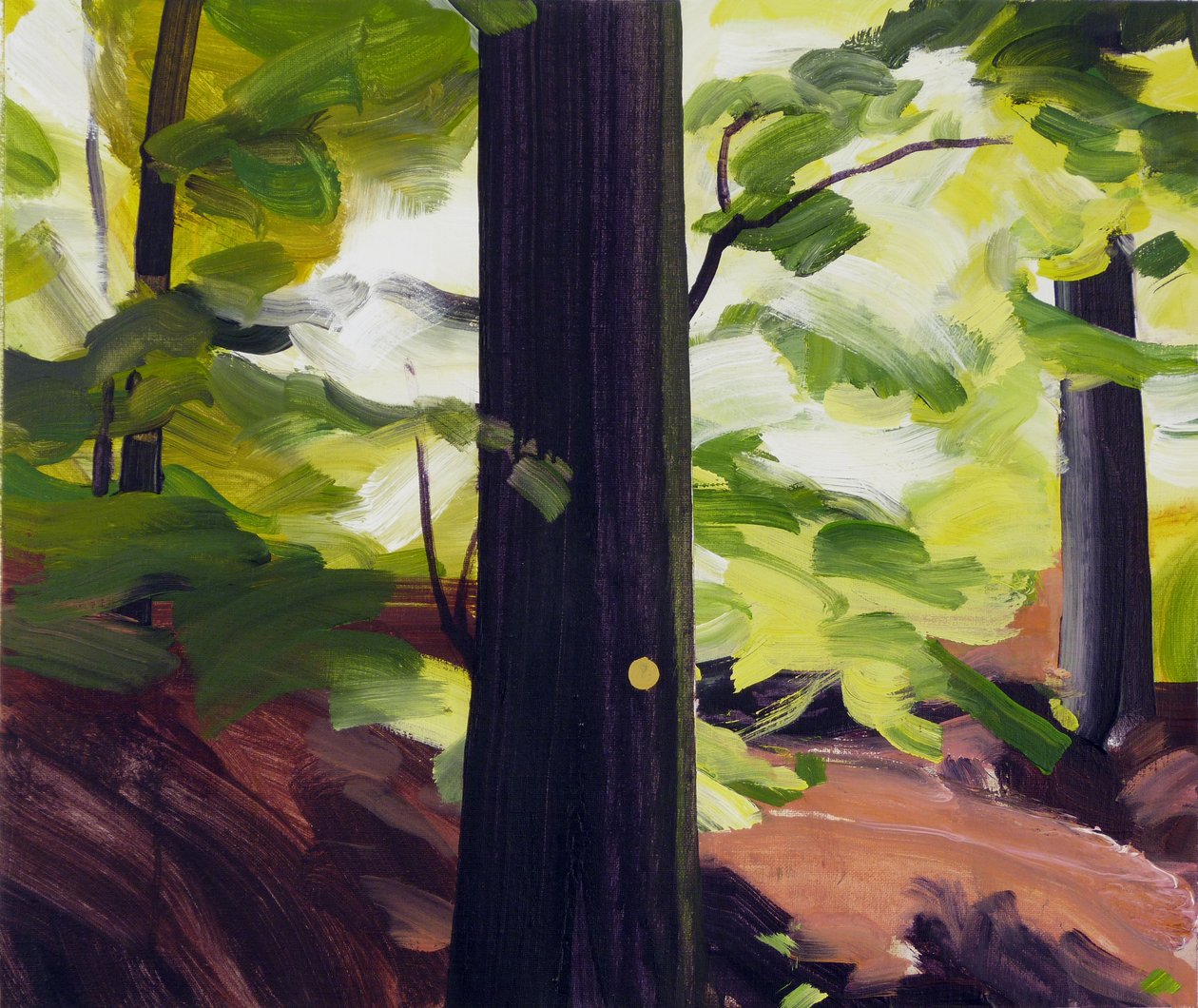 Forêt 19, 2017 (acrílico sobre tela) de Olivier Morel