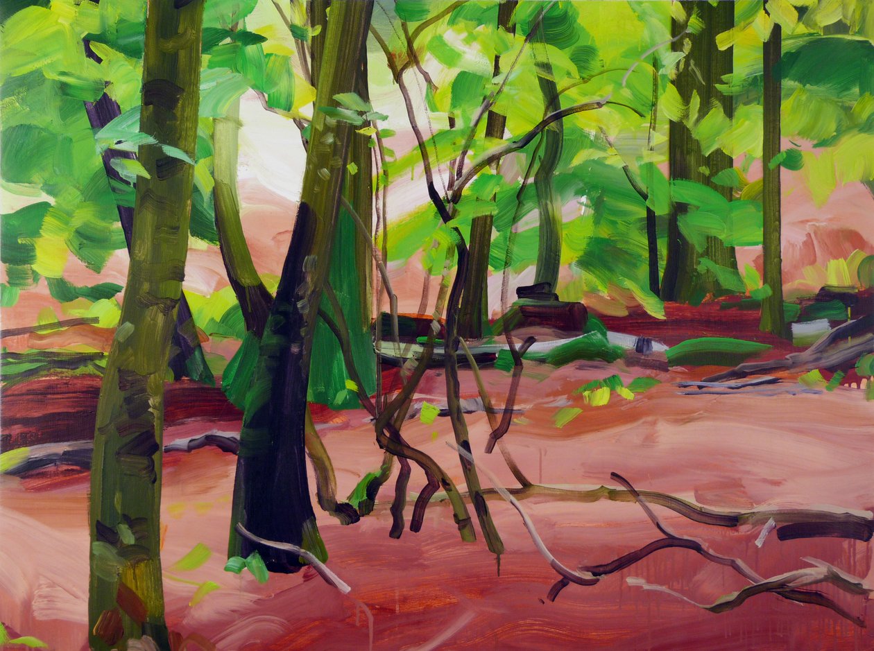 Forêt 20, 2017 (acrílico sobre tela) de Olivier Morel