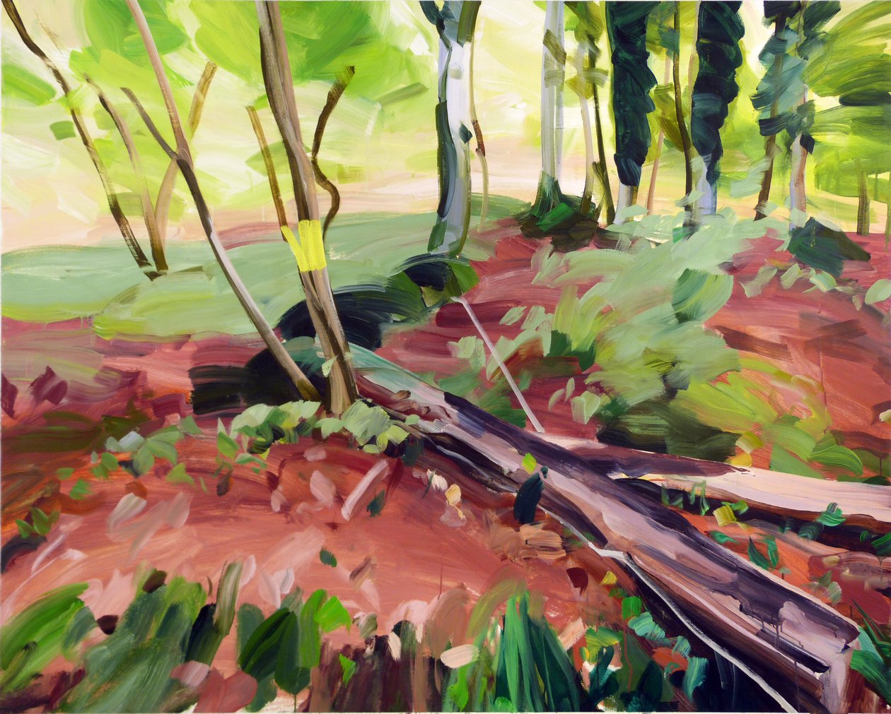 Forêt 25, 2017 (acrílico sobre tela) de Olivier Morel