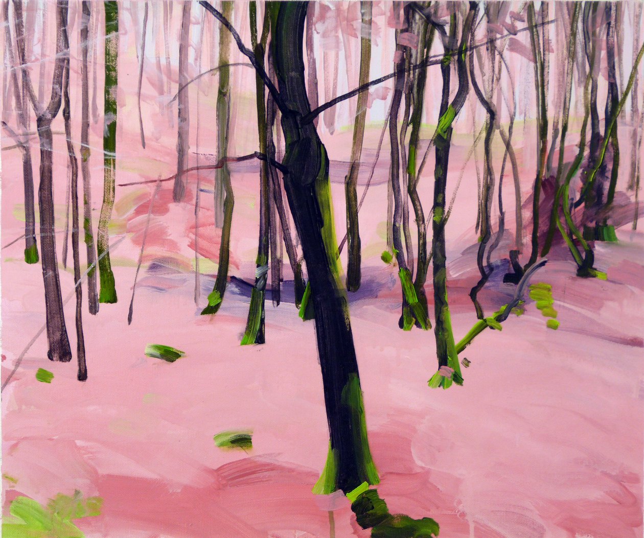 Forêt 30, 2017 (acrílico sobre tela) de Olivier Morel