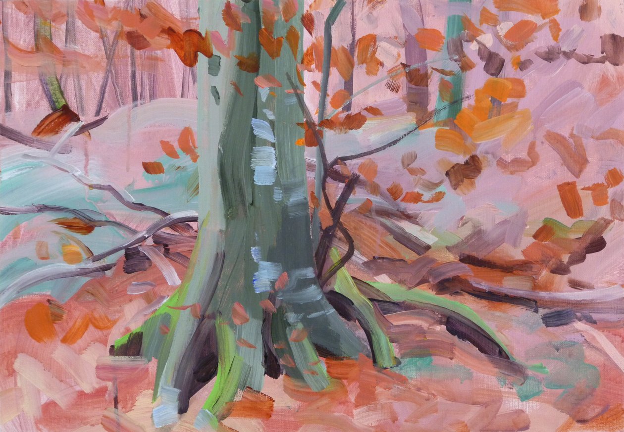 Forêt 32, 2018 (acrílico sobre tela) de Olivier Morel