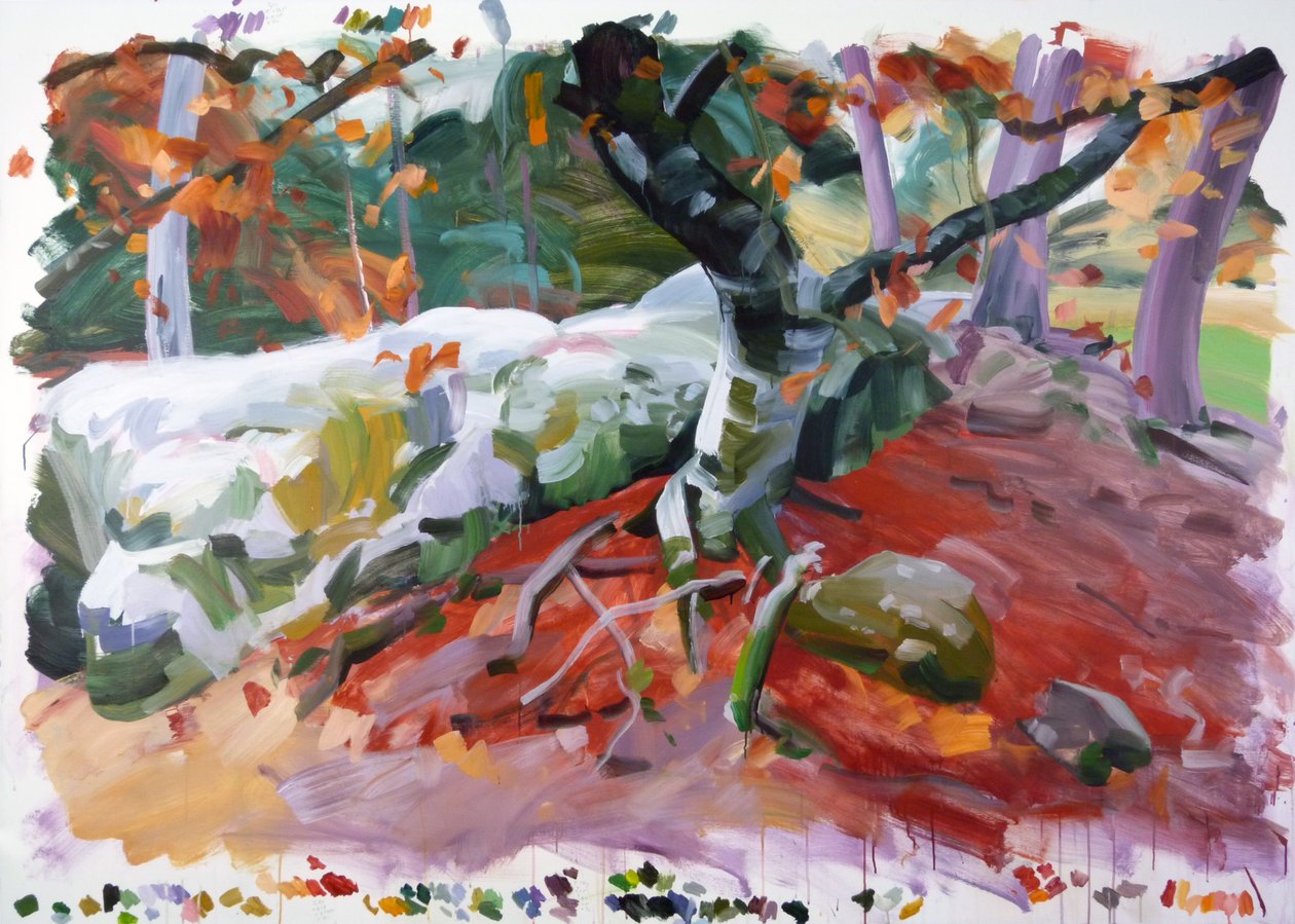 Forêt 36, 2018 (acrílico sobre tela) de Olivier Morel