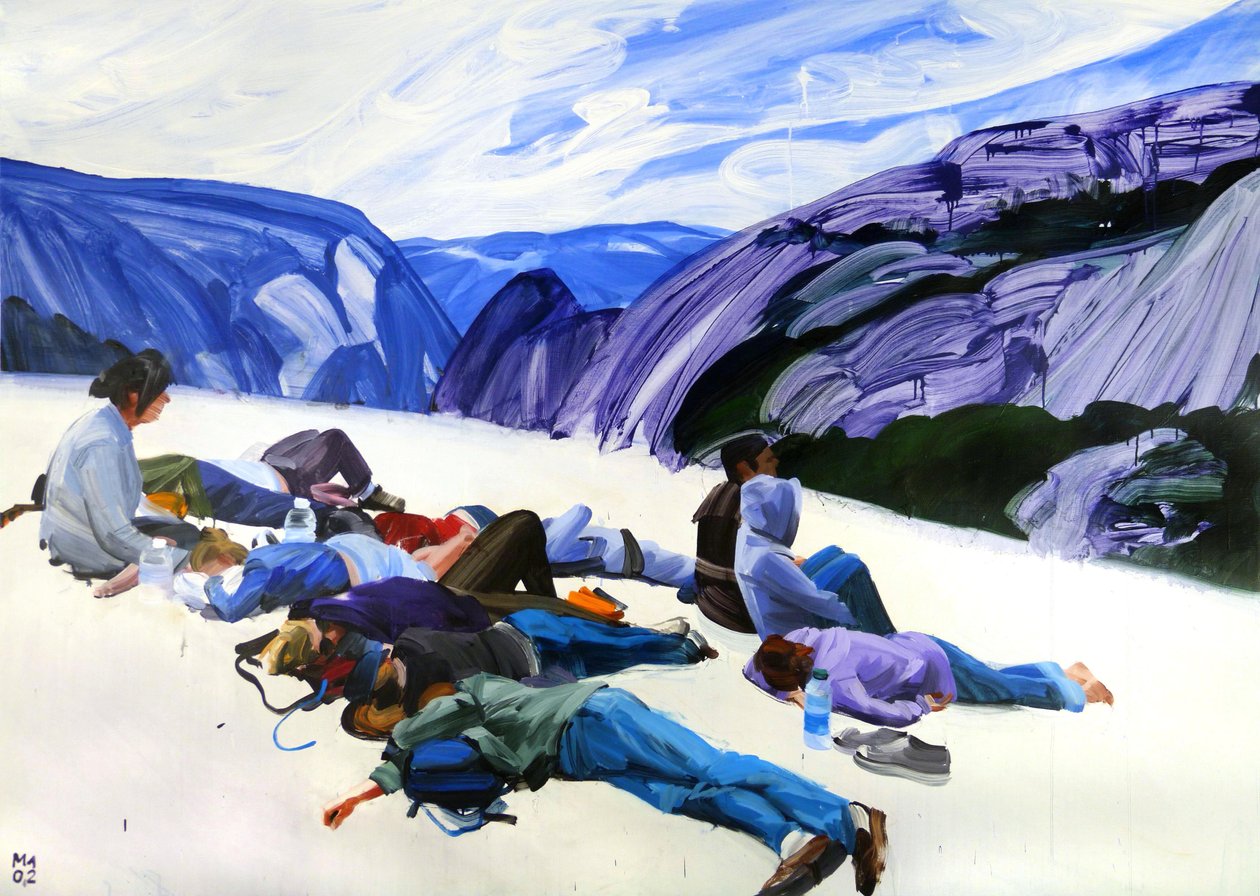 Le-nouveau-monde, 2012 (acrílico sobre tela) de Olivier Morel