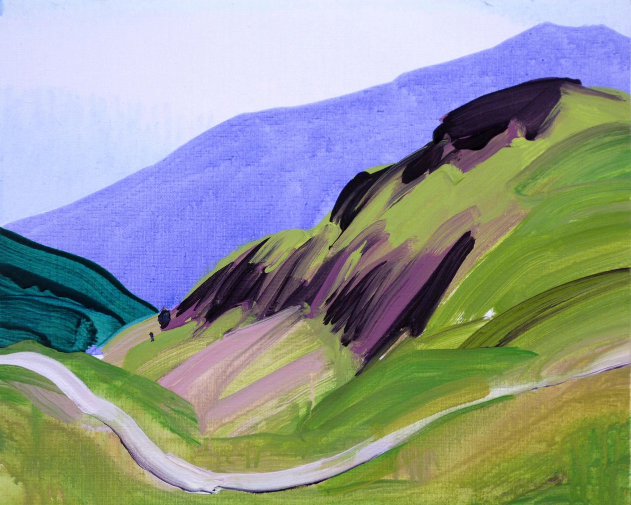 Leukerbad 12, 2012 (acrílico sobre tela) de Olivier Morel