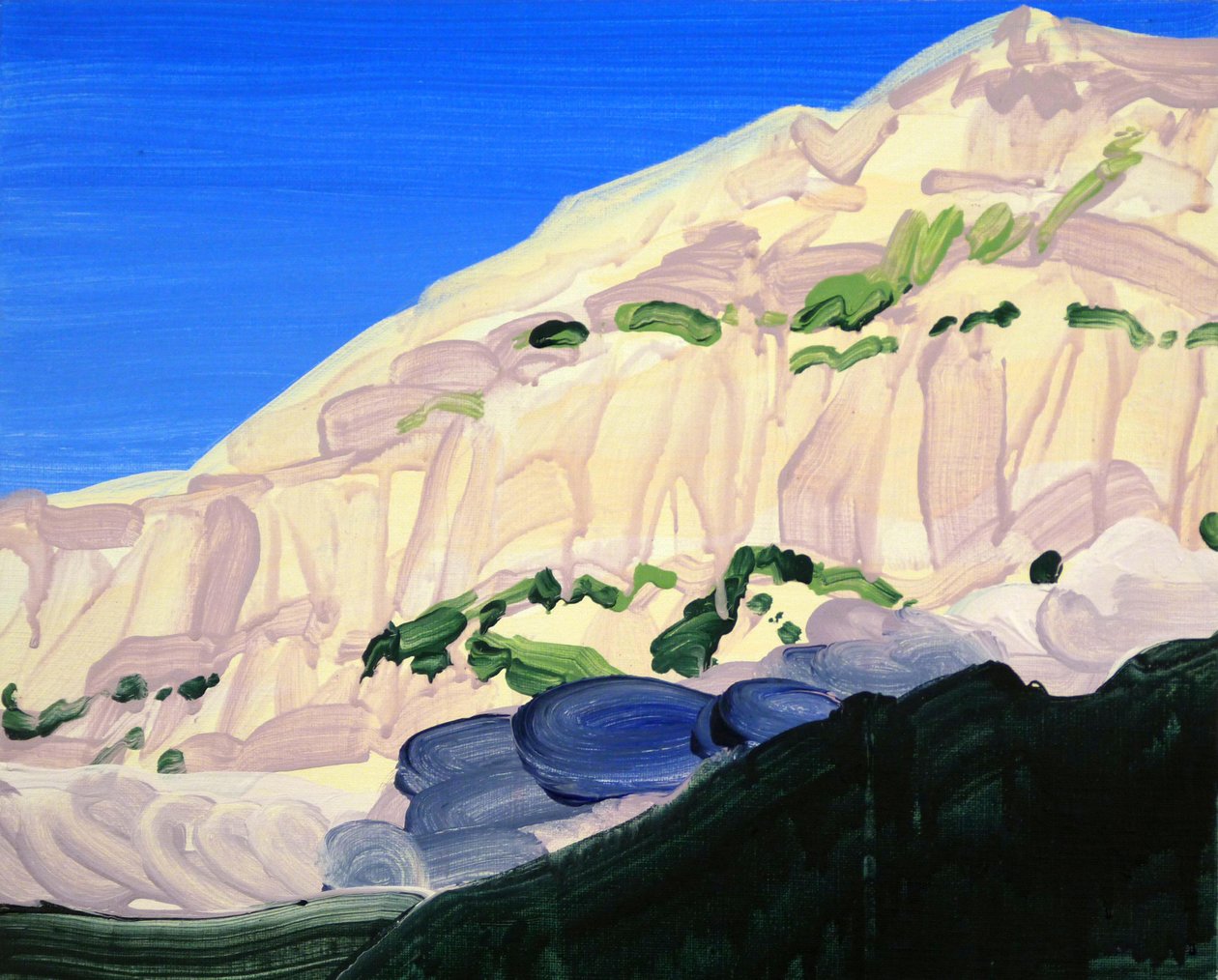 Leukerbad 13, 2012 (acrílico sobre tela) de Olivier Morel