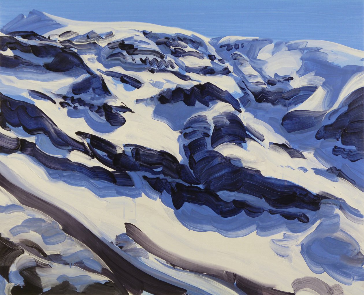 Leukerbad 31, 2014 (acrílico sobre tela) de Olivier Morel