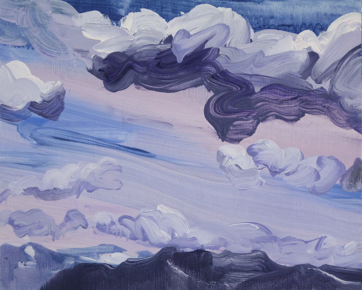 Leukerbad 3, 2012 (acrílico sobre tela) de Olivier Morel