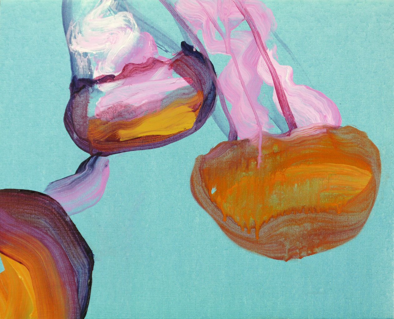 Méduses 12, 2013 (acrílico sobre tela) de Olivier Morel