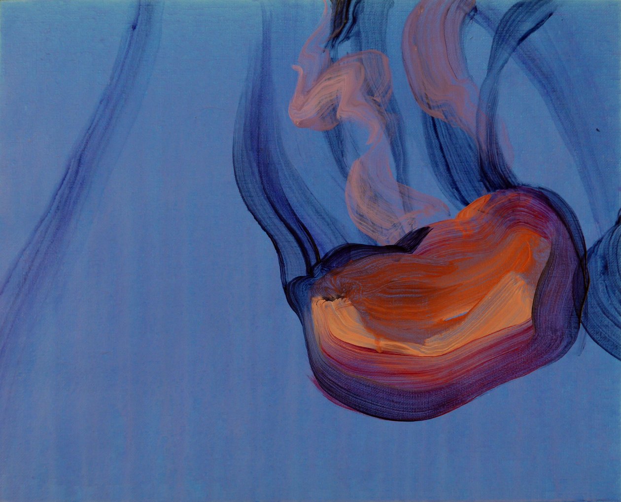 Méduses 5, 2013 (acrílico sobre tela) de Olivier Morel