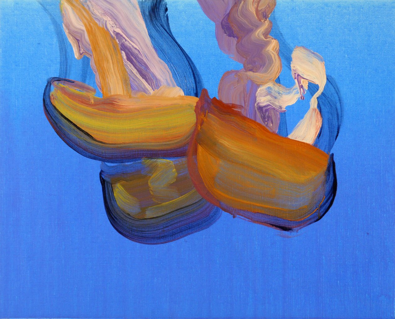 Méduses 6, 2013 (acrílico sobre tela) de Olivier Morel