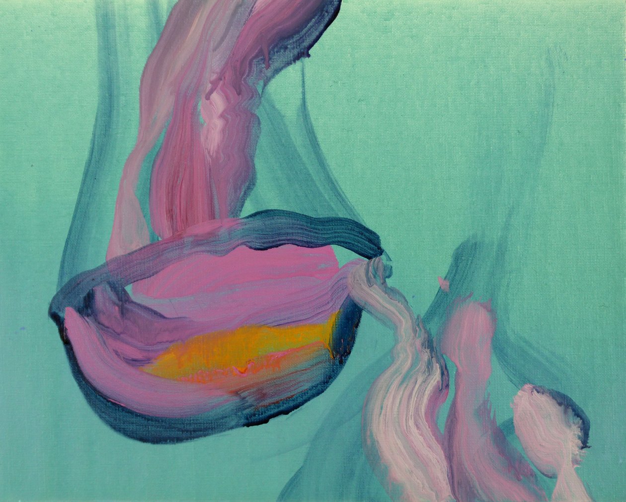 Méduses 8, 2013 (acrílico sobre tela) de Olivier Morel