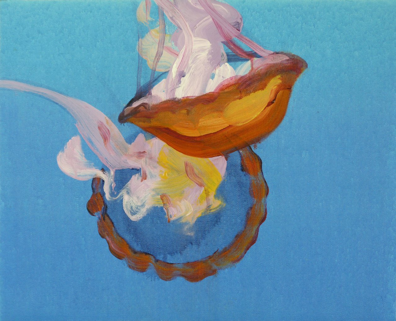 Méduses 9, 2013 (acrílico sobre tela) de Olivier Morel