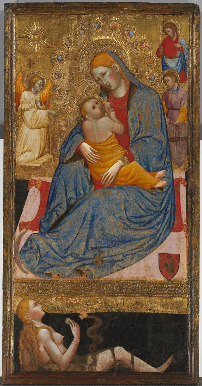 A Madonna da humildade com a tentação de Eva de Olivuccio di Ciccarello