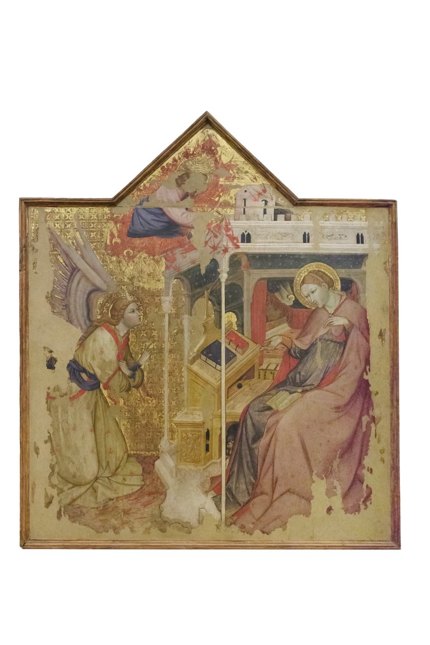 Anunciação, c.1396 (têmpera sobre painel) de Olivuccio Ceccarello di Ciccarello