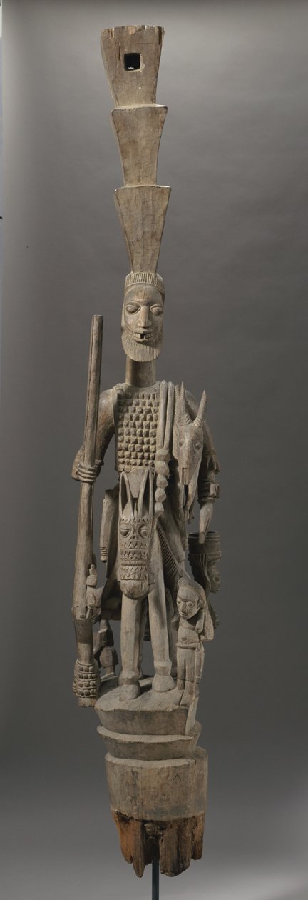 Yoruba veranda post, Nigeria (wood) de Olowe of Ise