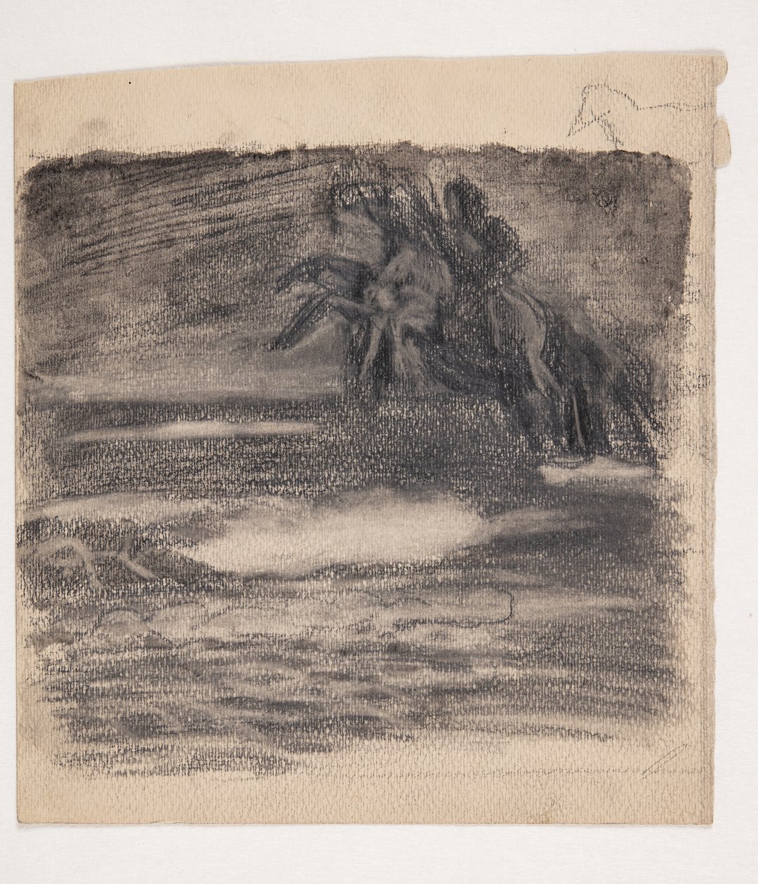 Cavalo íngreme sobre o mar ou nuvens de Oluf Hartmann