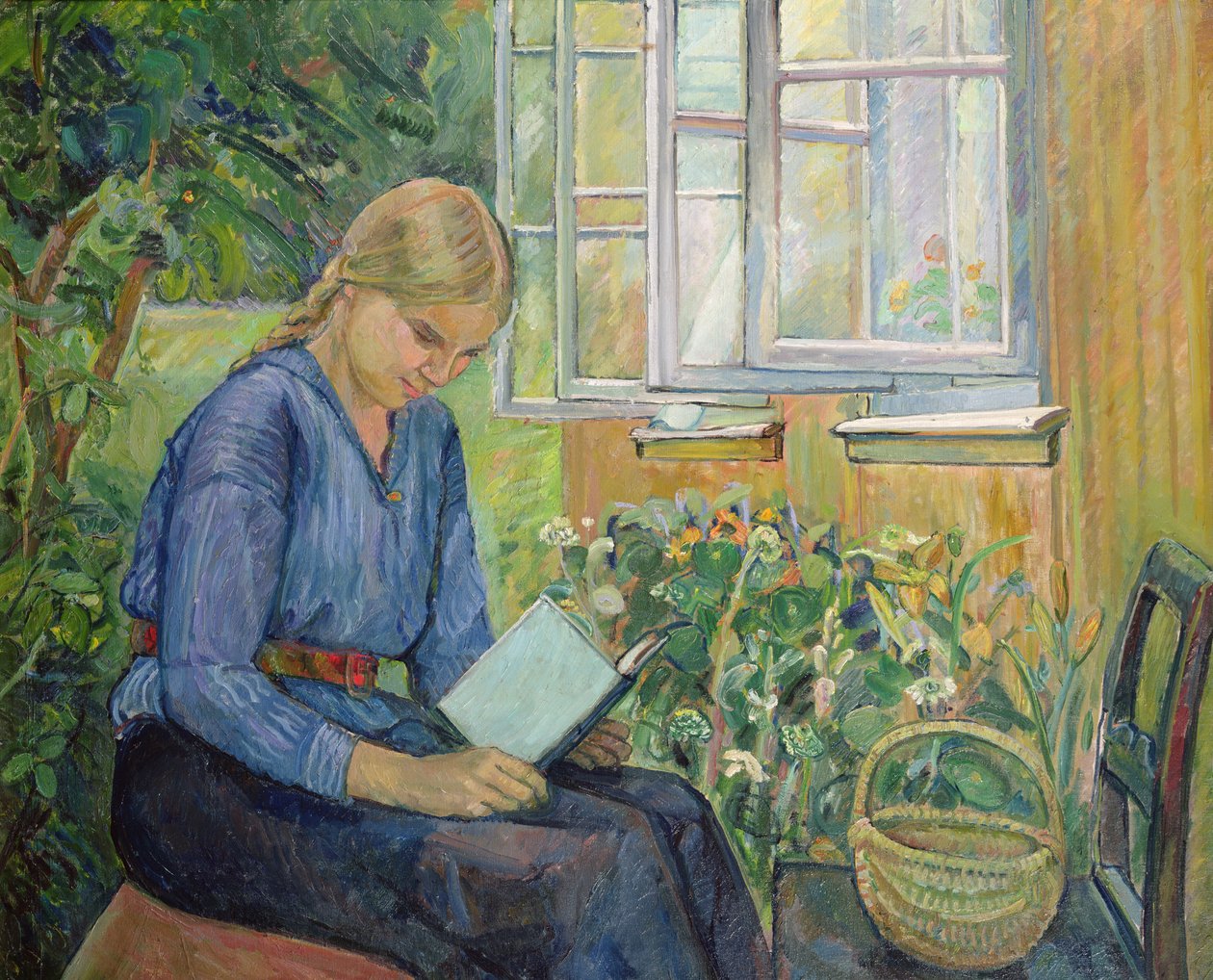 Eva lendo de Oluf Wold Thorne