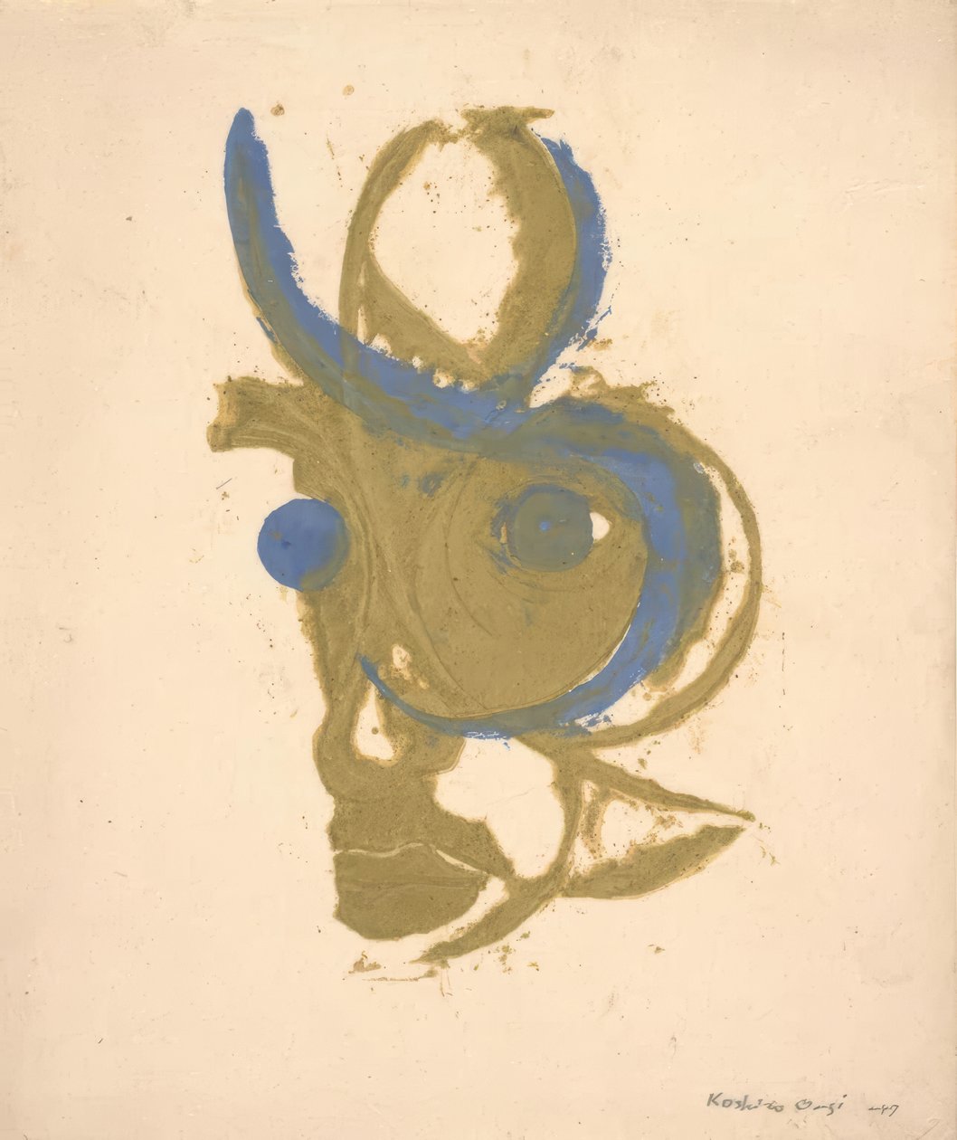 Retrato de um poeta, imagem interior de Onchi Kôshirô