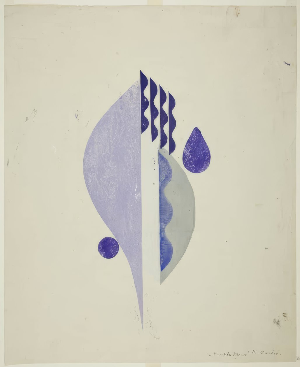 Flor roxa de Onchi Kôshirô