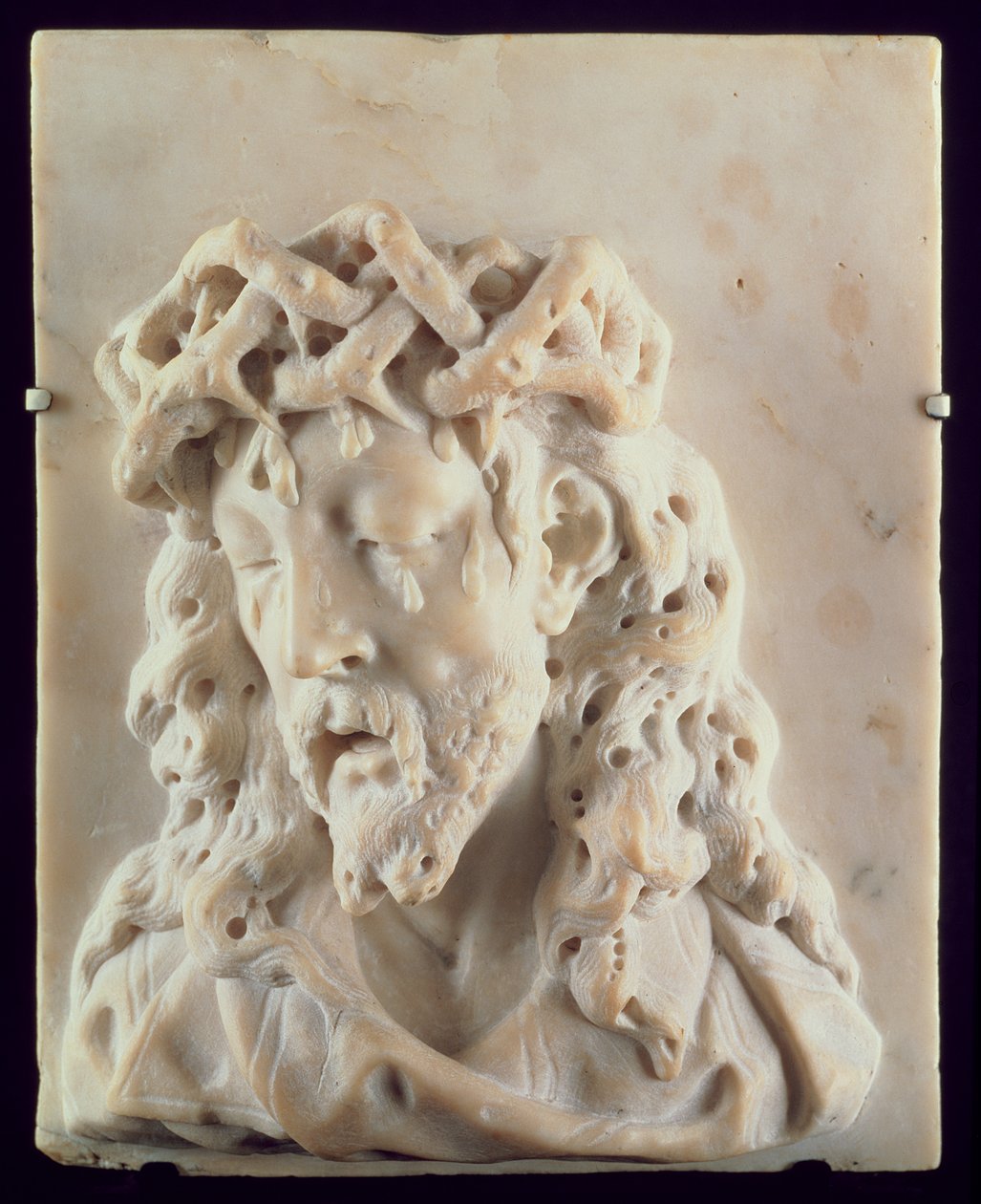 Cristo como o homem das dores, c.1690 (mármore) de Onorio Marinari