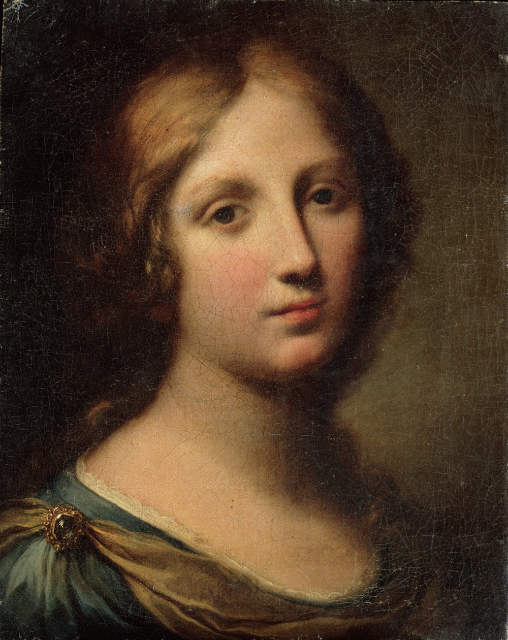Retrato de uma jovem mulher de Onorio Marinari